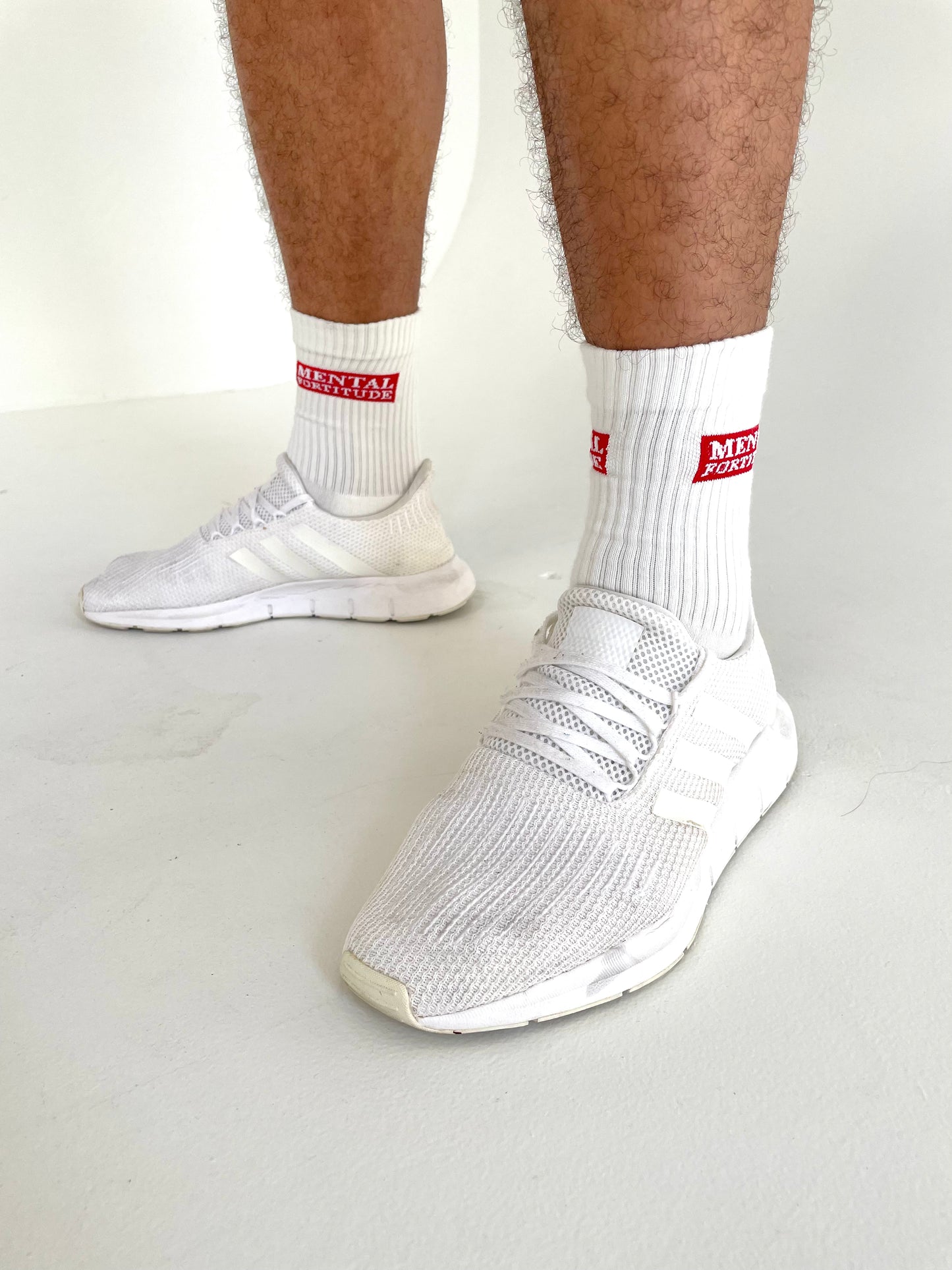 Logo0 Crew Socks - Off-White