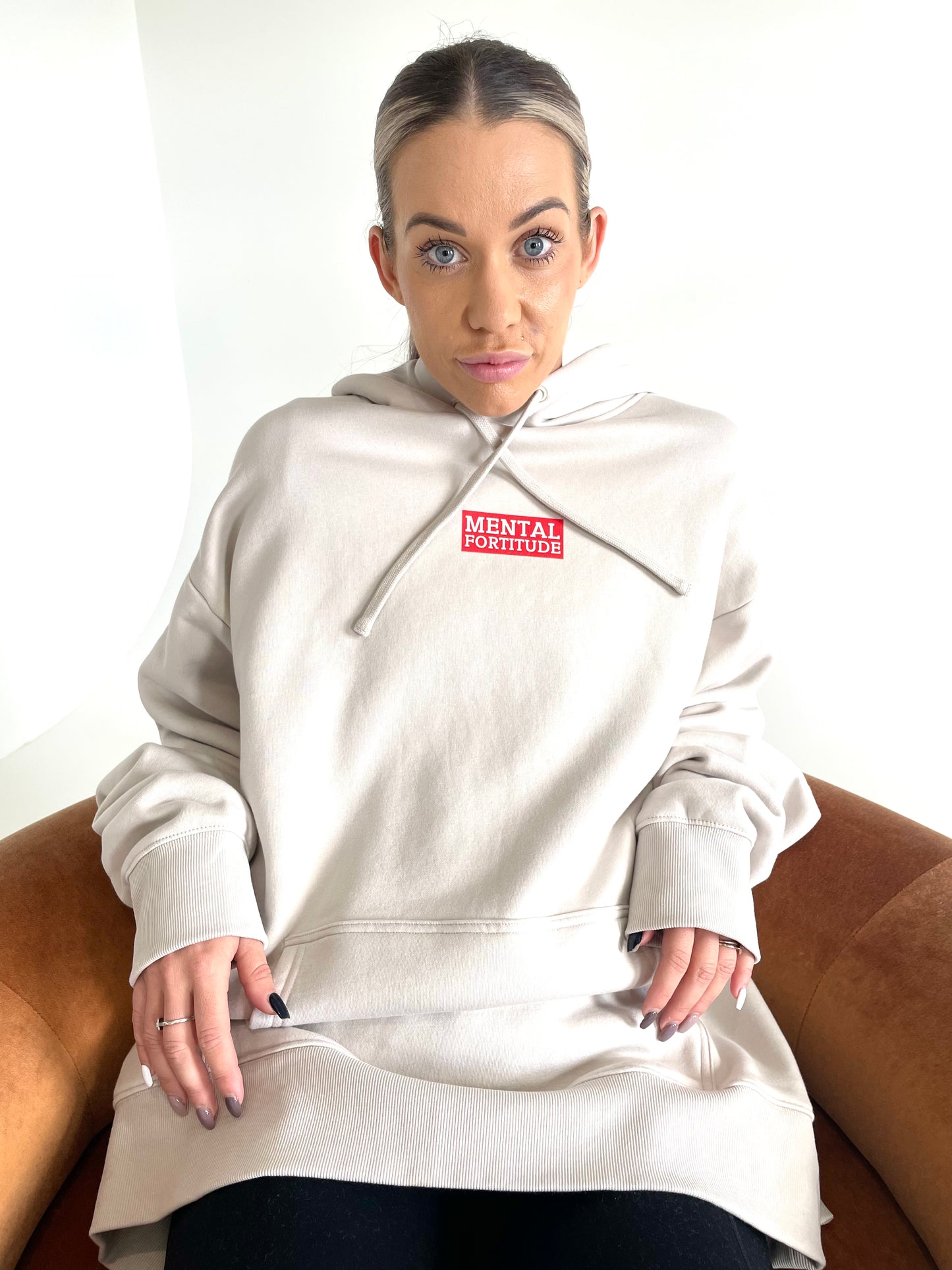 Logo0 Premium Hoodie Alabaster