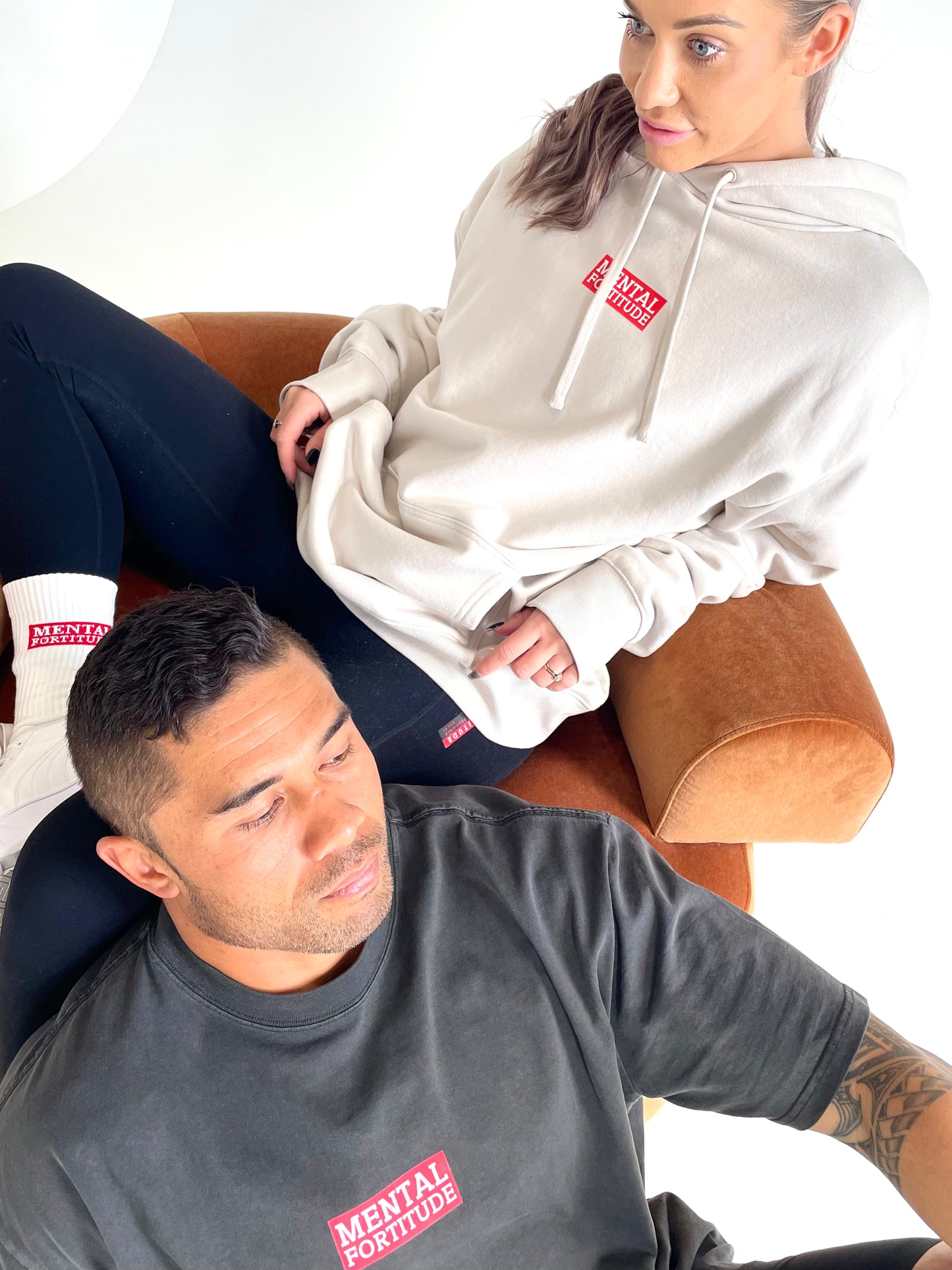 Logo0 Premium Hoodie Alabaster