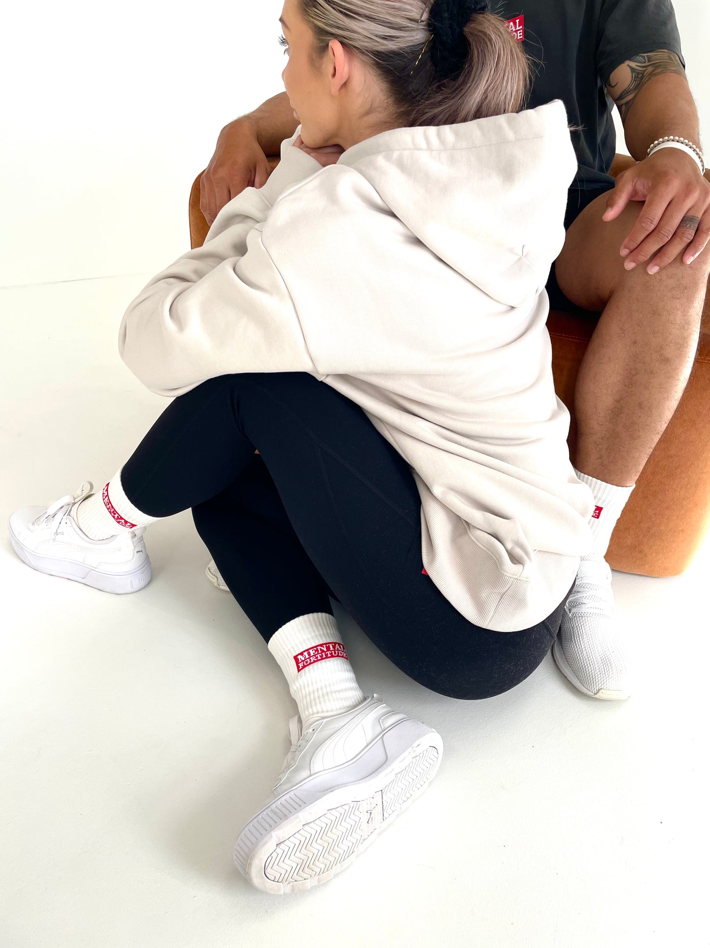 Logo0 Crew Socks - Off-White