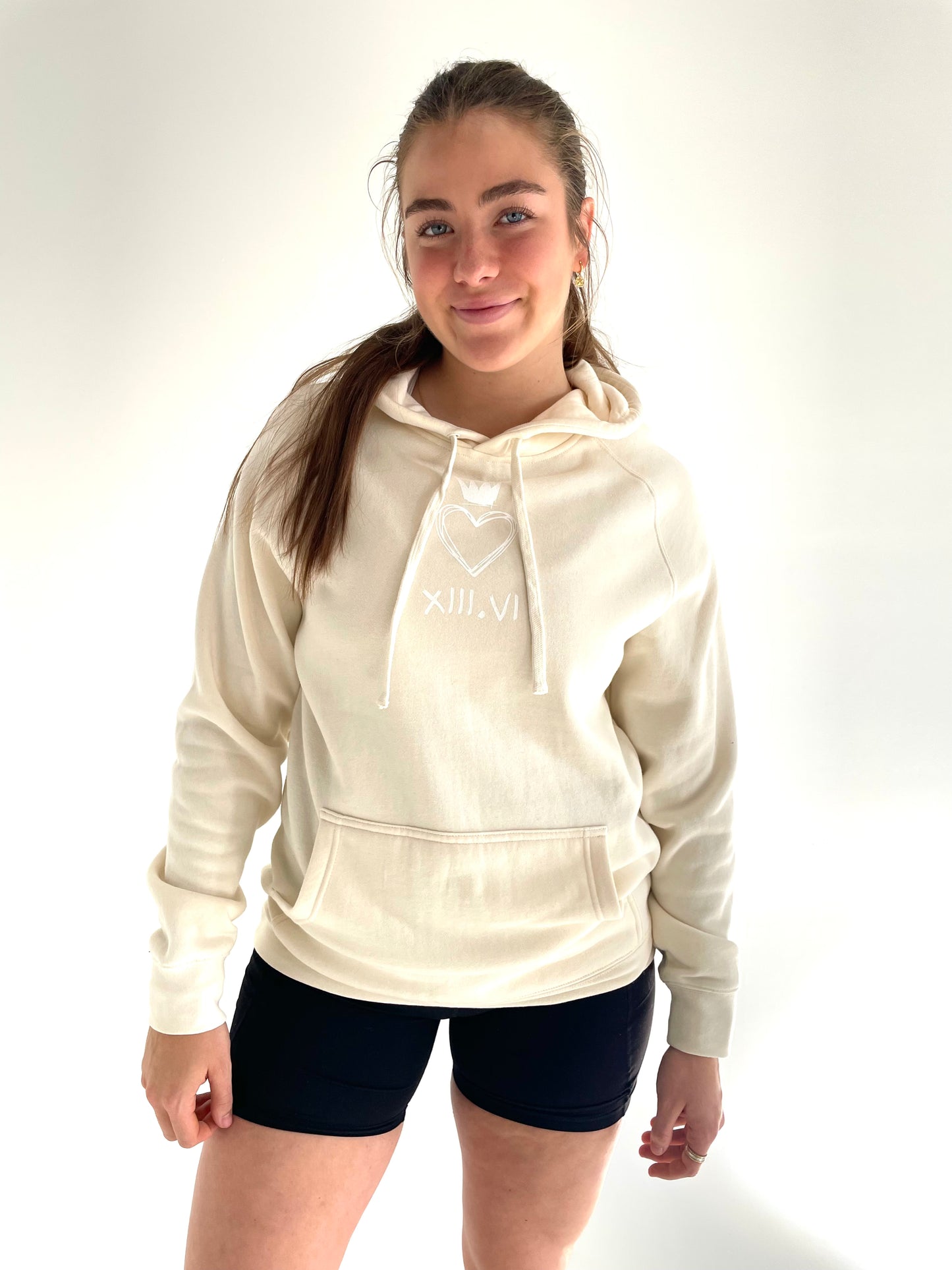 Chalk Heartcrown Hoodie - Ecru
