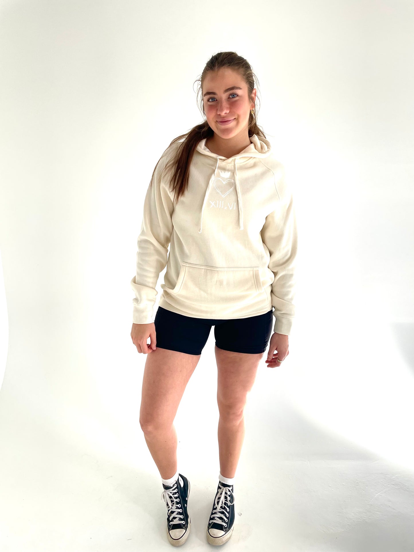 Chalk Heartcrown Hoodie - Ecru