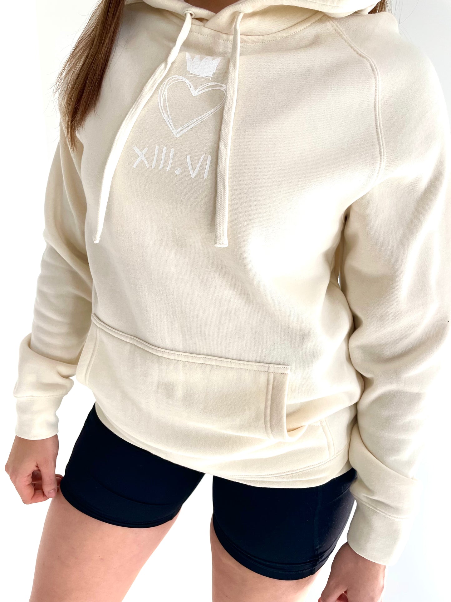 Chalk Heartcrown Hoodie - Ecru