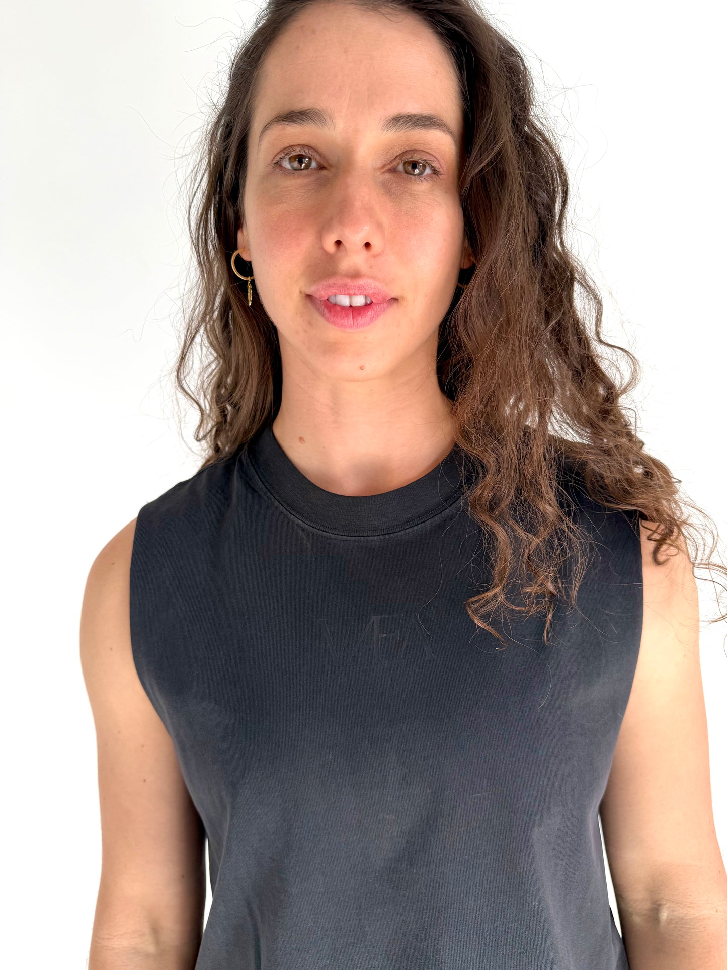 VÆA Heavy Faded Tank – Obsidian | Stealth