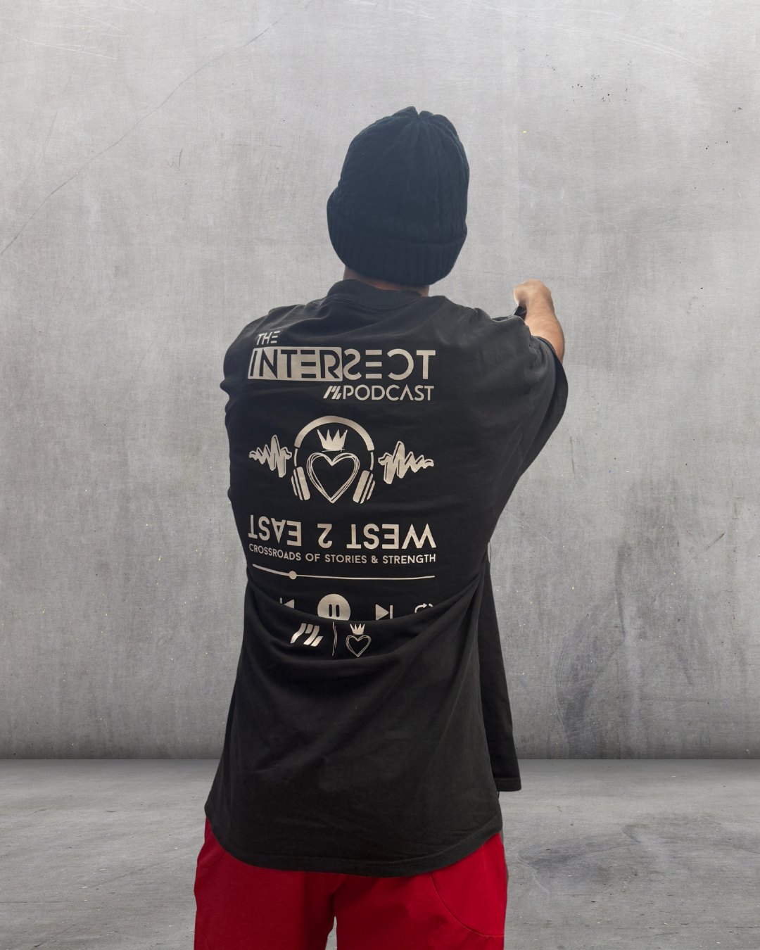 Intersect x Mental Fortitude Heavy Tee Black
