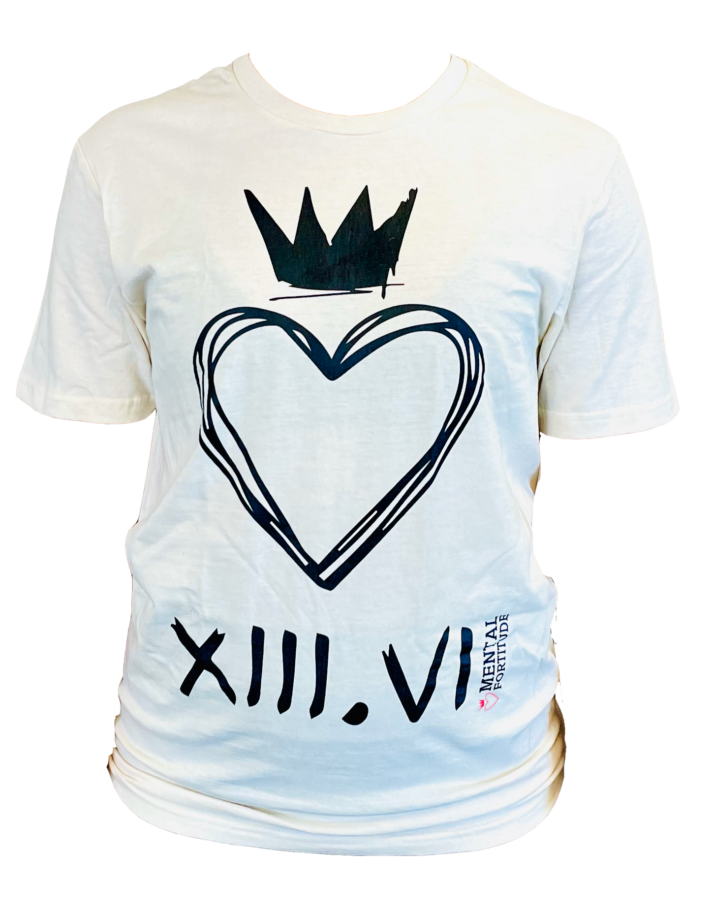 Mental Fortitude Carbon Heartcrown Tee Natural | Revolution in Resilience with High-Performance Apparel