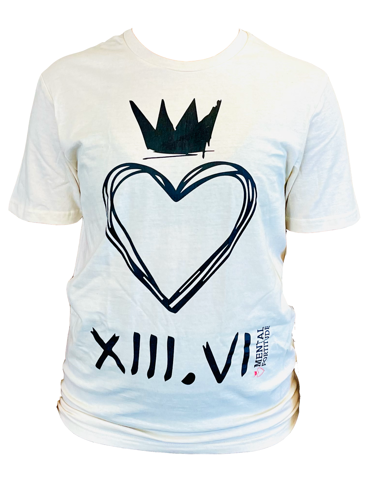 Mental Fortitude Carbon Heartcrown Tee Natural | Revolution in Resilience with High-Performance Apparel