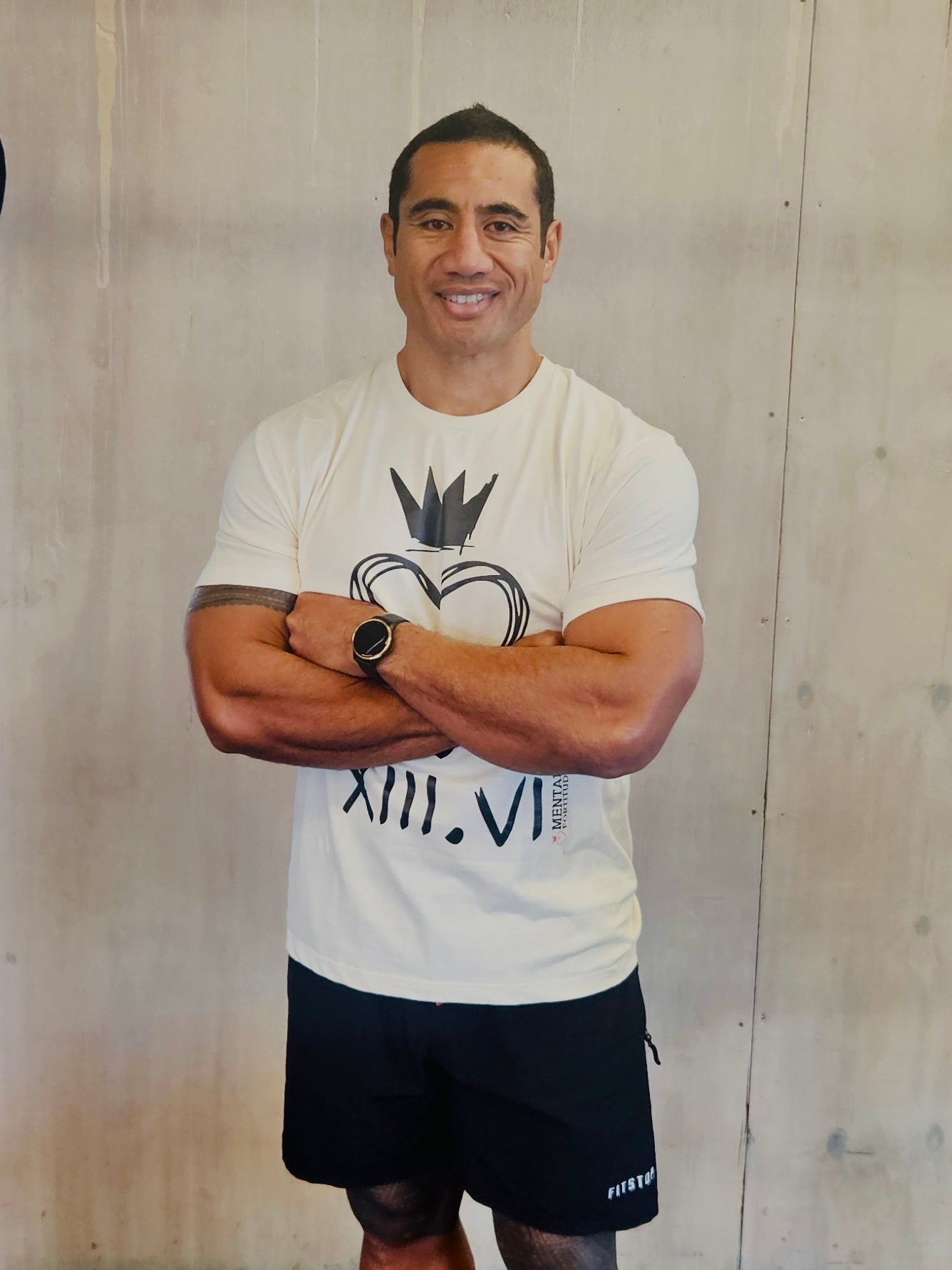 Mental Fortitude Carbon Heartcrown Tee Natural | Revolution in Resilience with High-Performance Apparel