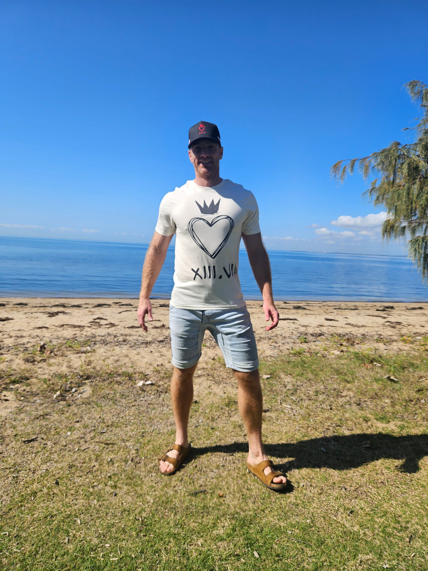 Mental Fortitude Carbon Heartcrown Tee Natural | Revolution in Resilience with High-Performance Apparel