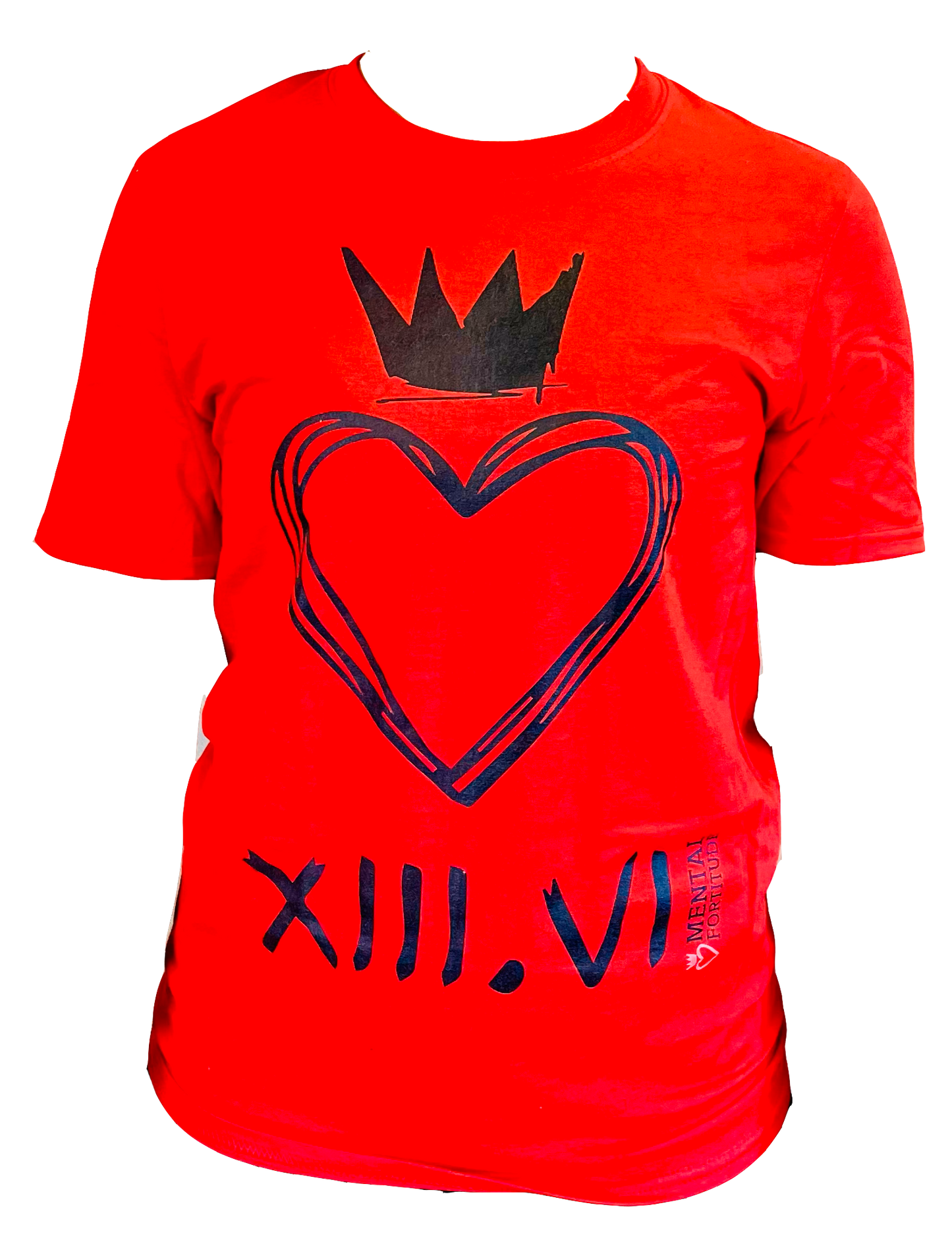Mental Fortitude Carbon Heartcrown Tee Red | Revolution in Resilience with High-Performance Apparel