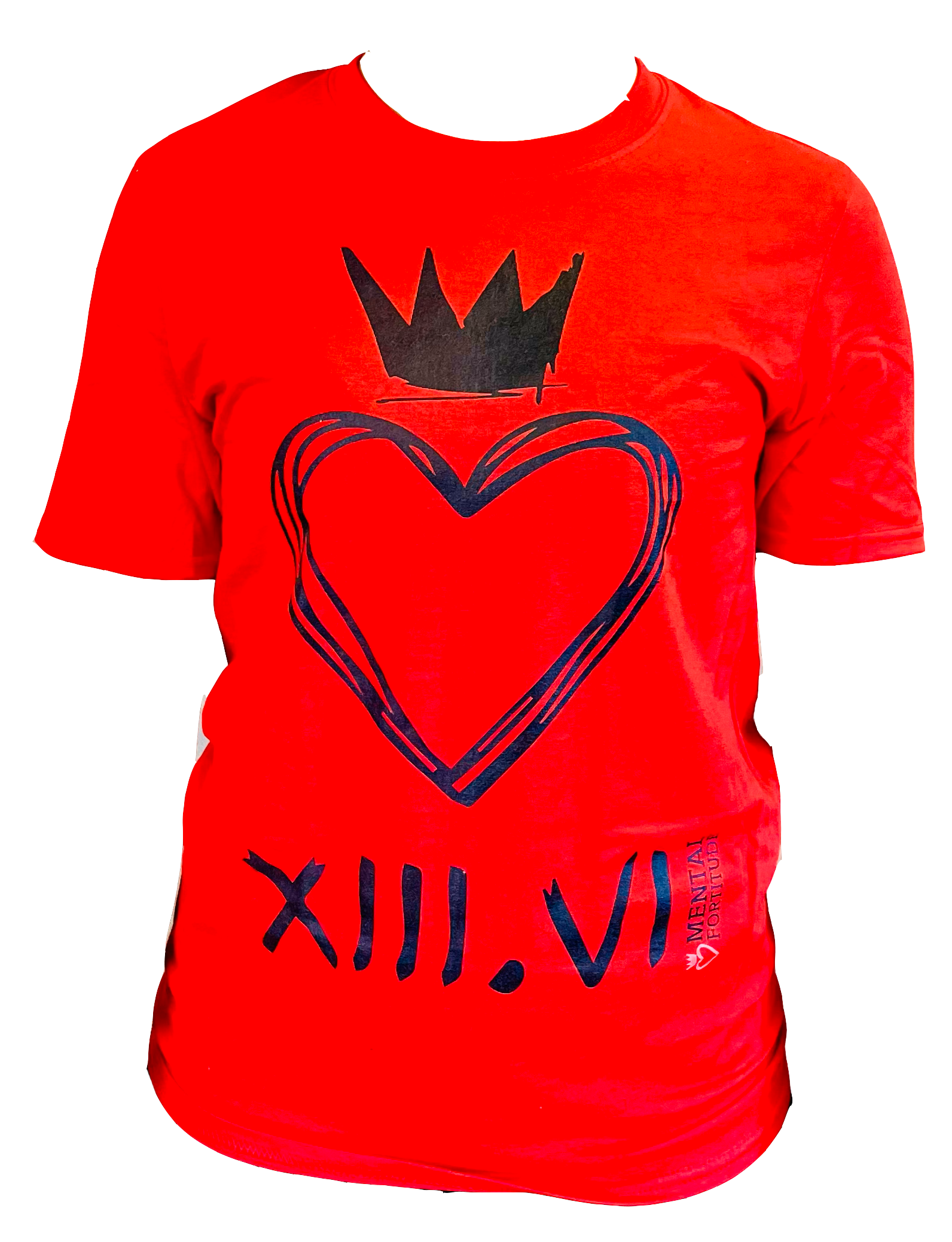 Mental Fortitude Carbon Heartcrown Tee Red | Revolution in Resilience with High-Performance Apparel