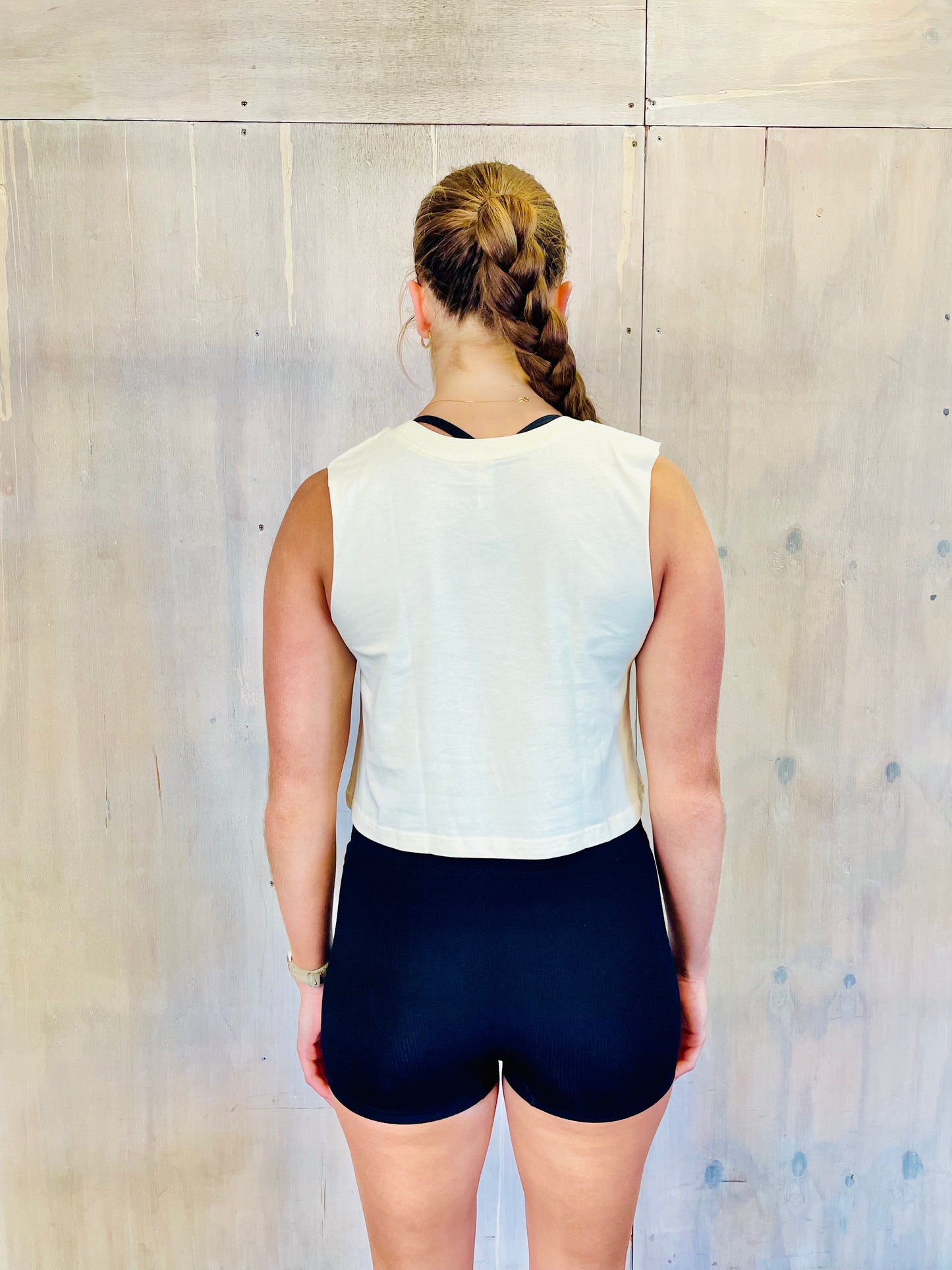 Chalk Heartcrown Crop Tank - Sunbeam