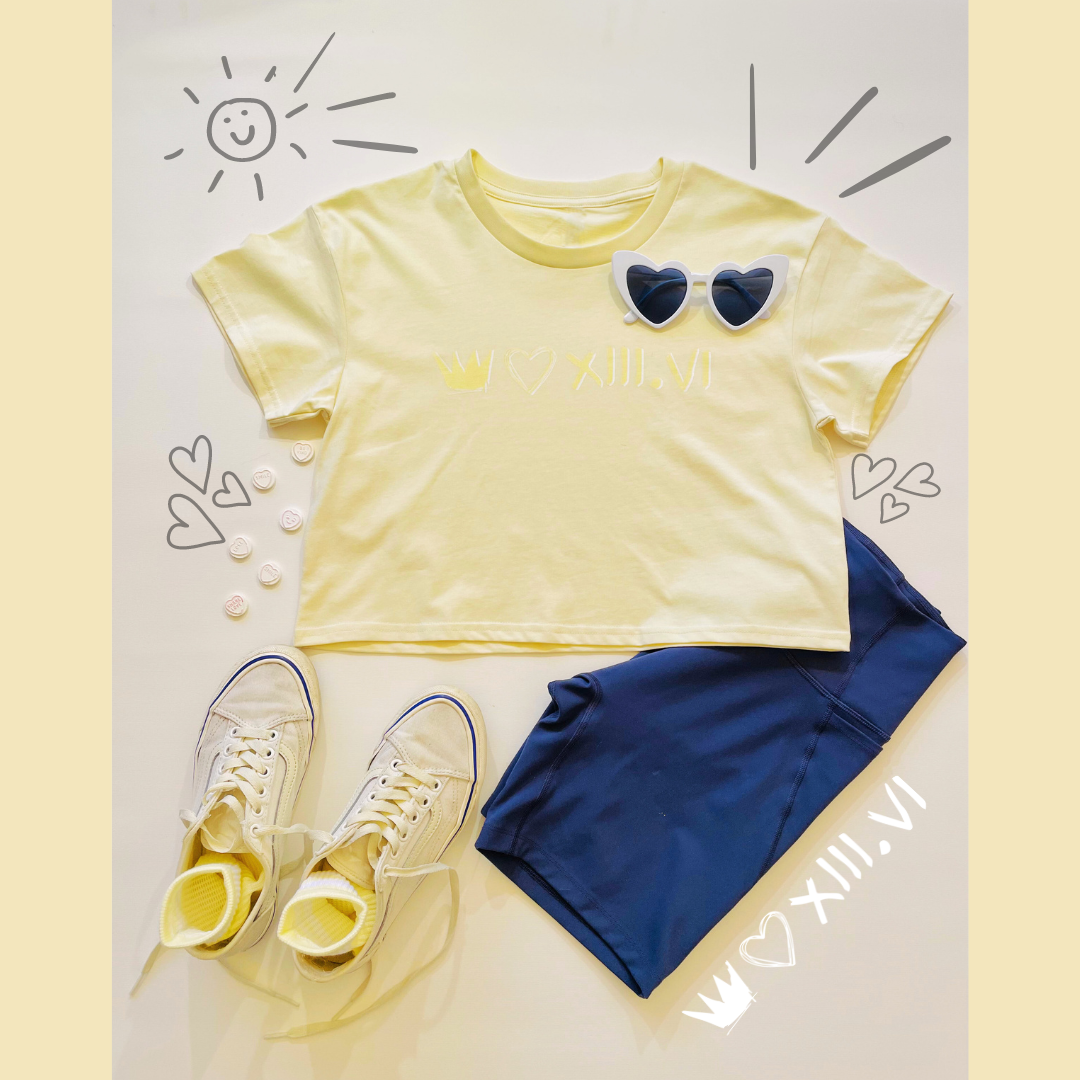 Elements Crop Tee - Sunbeam