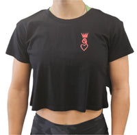 Royalty Queen of Hearts Crop Tee