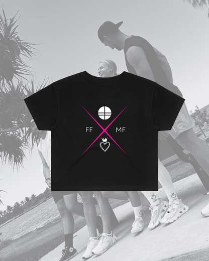 FF x MF Crop Tee Black