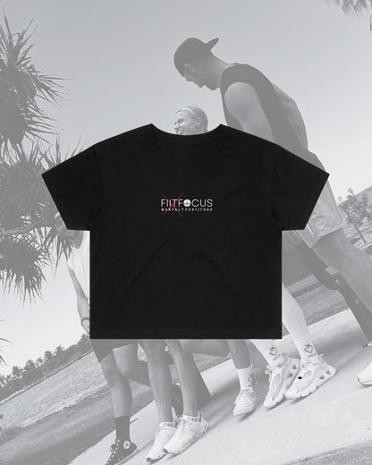 FF x MF Crop Tee Black
