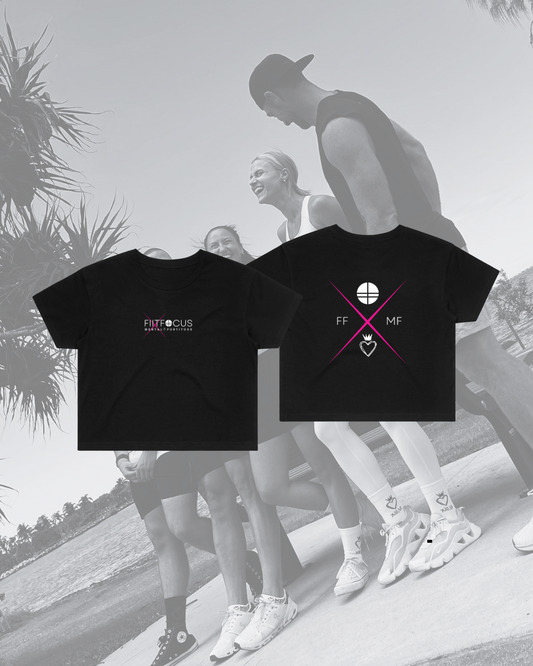 FF x MF Crop Tee Black