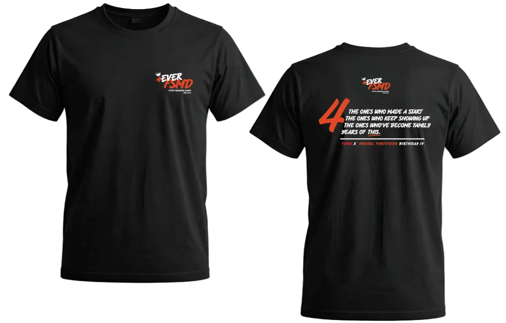 Fitstop Murrumba Downs x Mental Fortitude 2026 4th Bday Tee