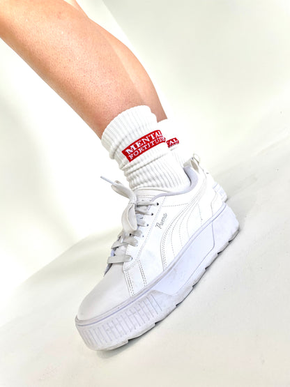 Logo0 Crew Socks - Off-White