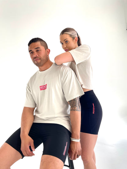 Logo0 Premium Crop Tee Alabaster