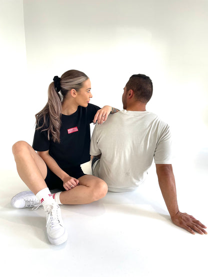 Logo0 Premium Crop Tee Carbon