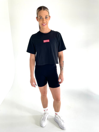 Logo0 Premium Crop Tee Carbon