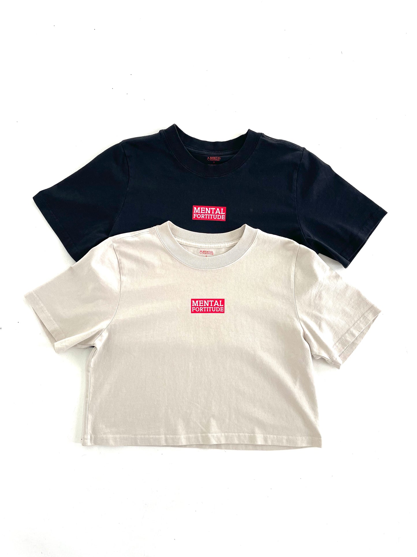 Logo0 Premium Crop Tee Carbon