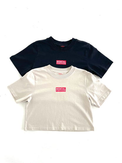Logo0 Premium Crop Tee Carbon