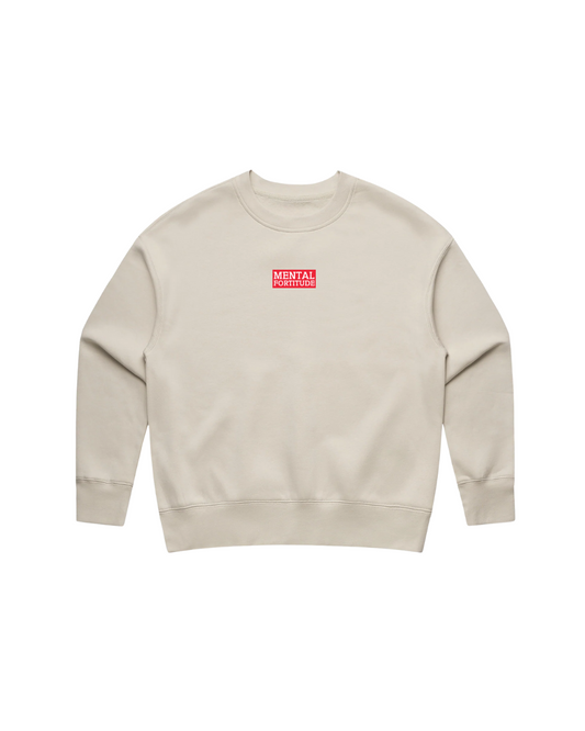 Logo0 Womens Crew Pullover Alabaster