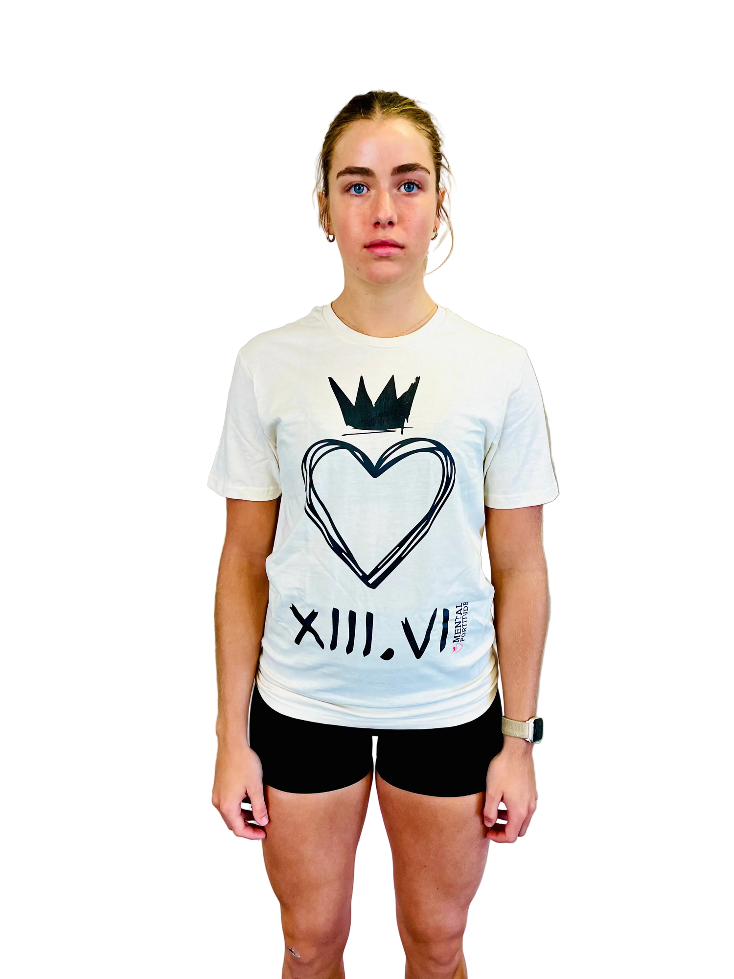 Mental Fortitude Carbon Heartcrown Tee Natural | Revolution in Resilience with High-Performance Apparel
