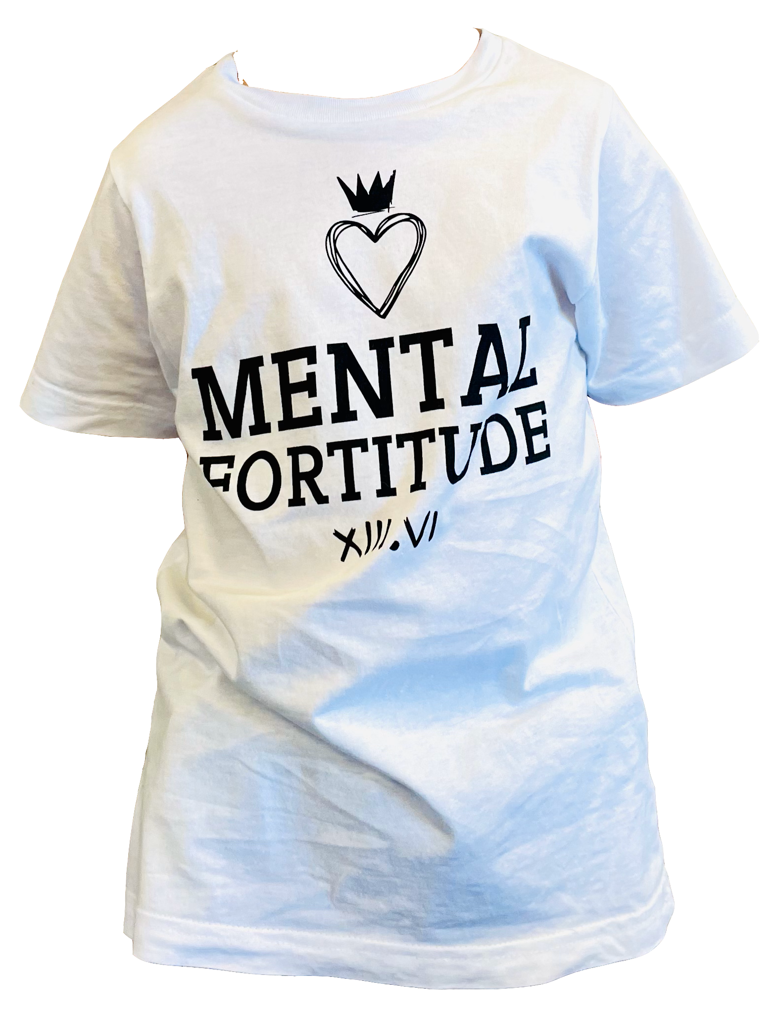 Mental Fortitude Kids Stacked Logo Tee | Empower Activewear for the Whole Family