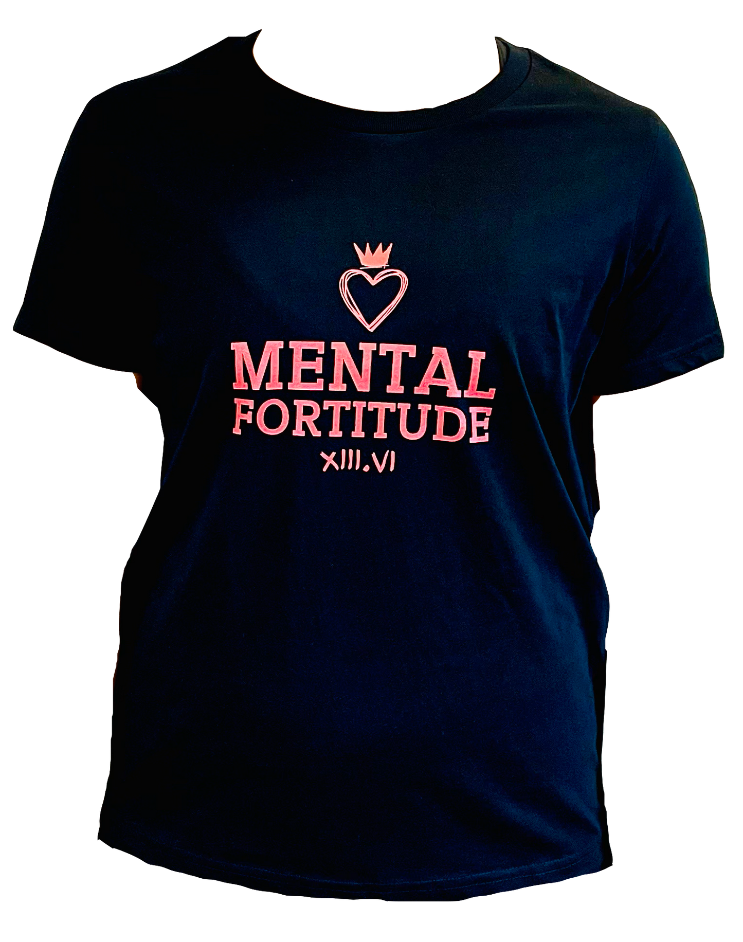 Cardinal Stacked Logo Womens Tee - Black