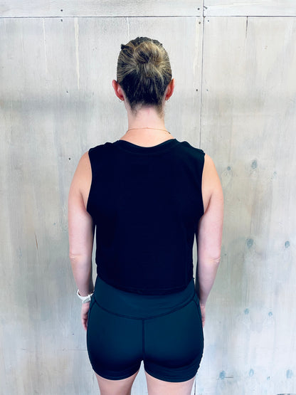 Mental Fortitude | Stealth Collection | Crop Tank | Black