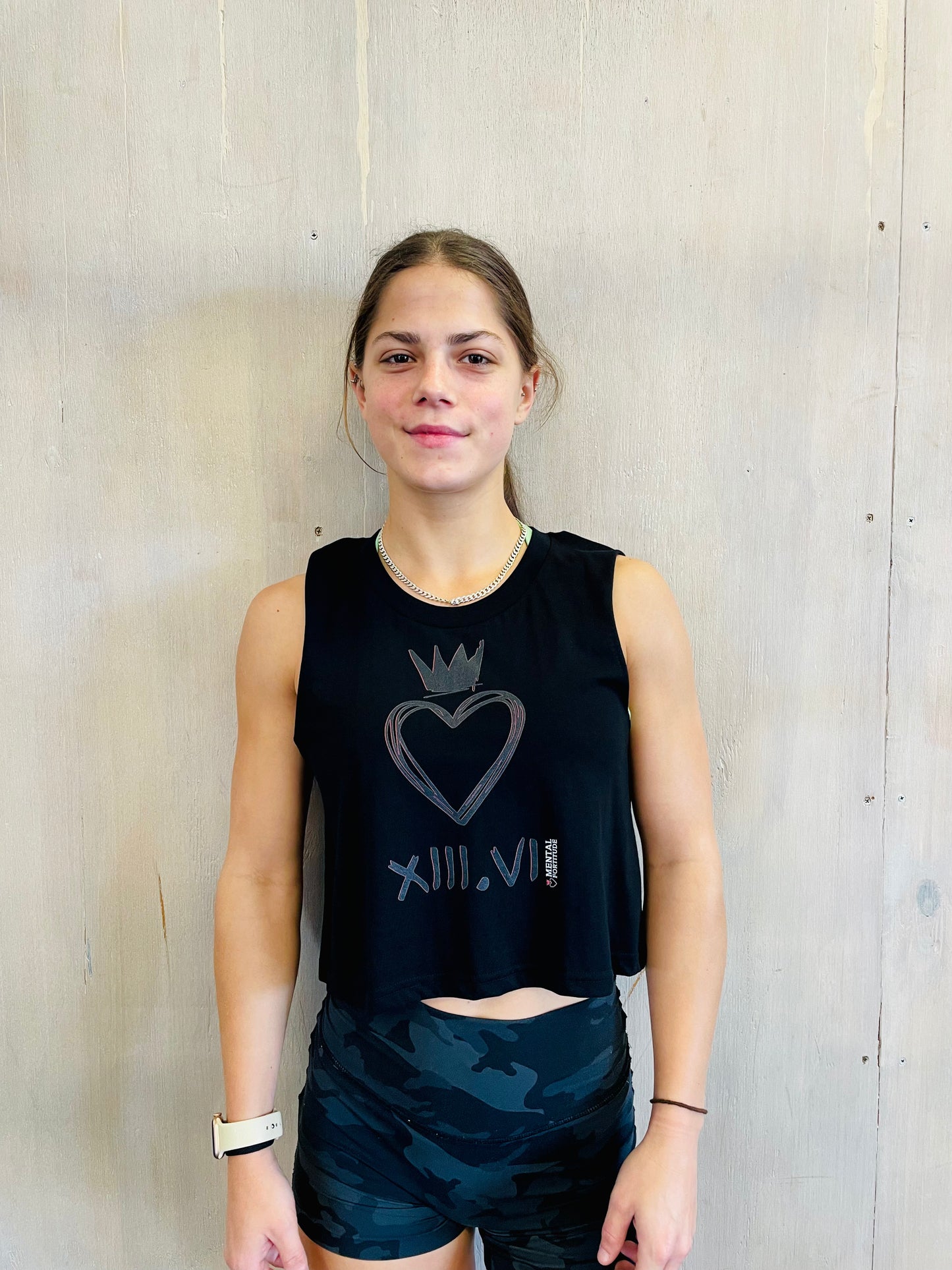 Mental Fortitude | Stealth Collection | Crop Tank | Black