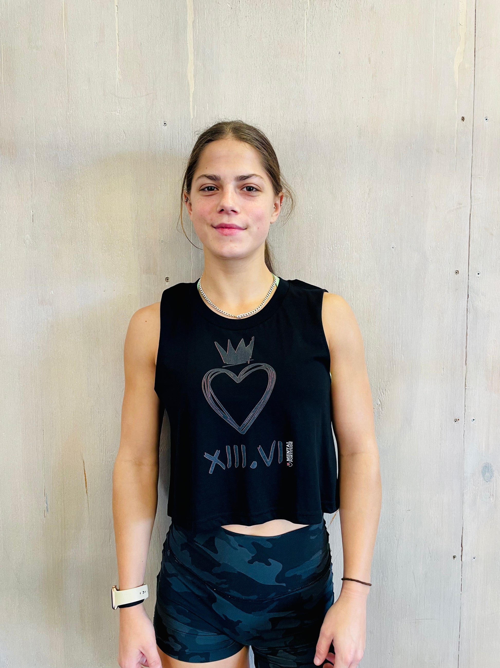 Mental Fortitude | Stealth Collection | Crop Tank | Black