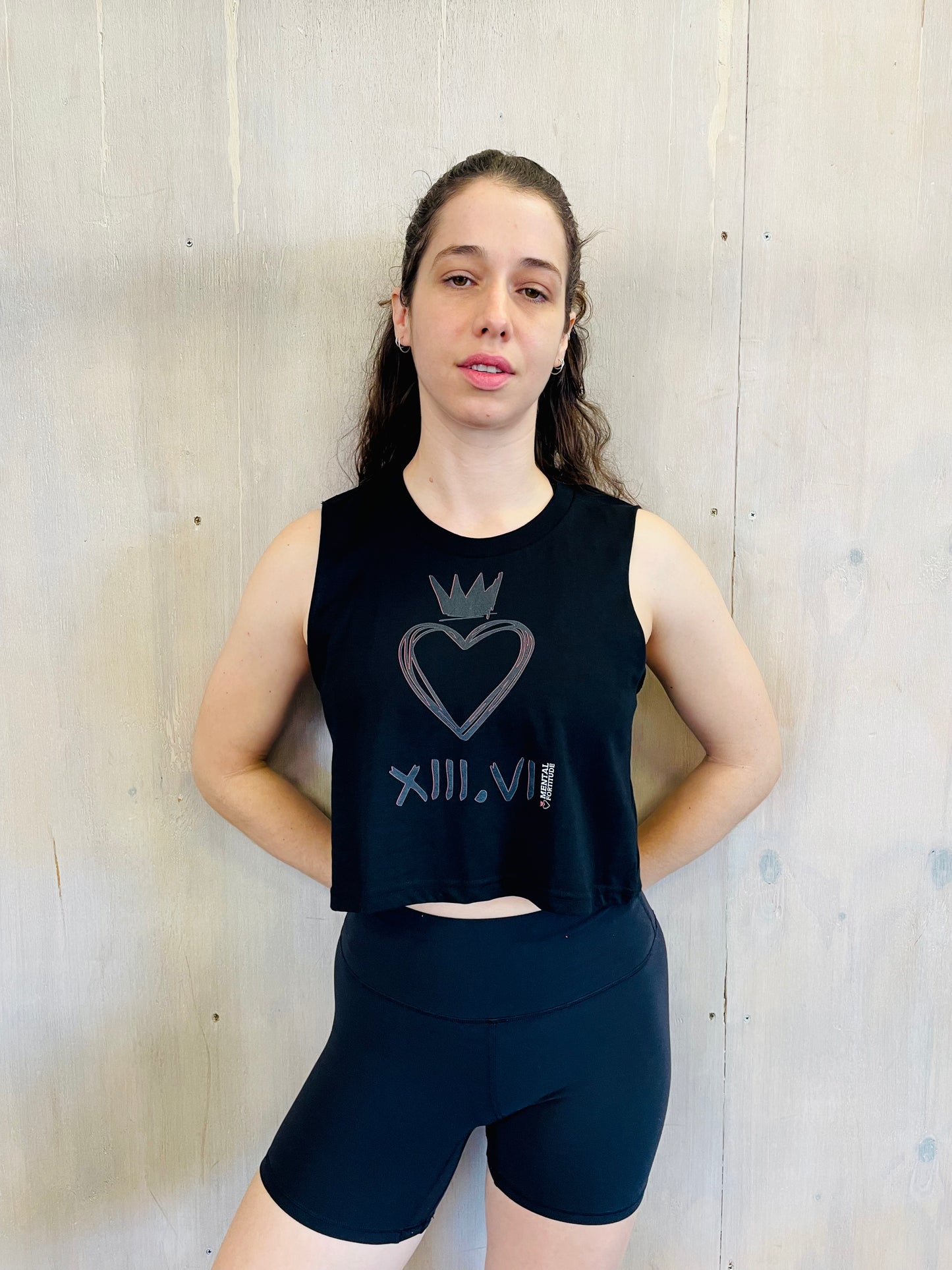 Mental Fortitude | Stealth Collection | Crop Tank | Black