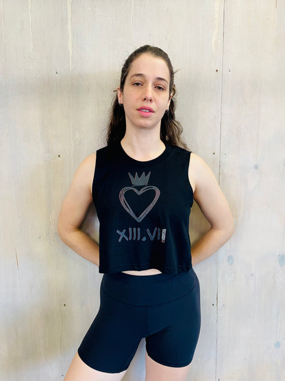 Mental Fortitude | Stealth Collection | Crop Tank | Black