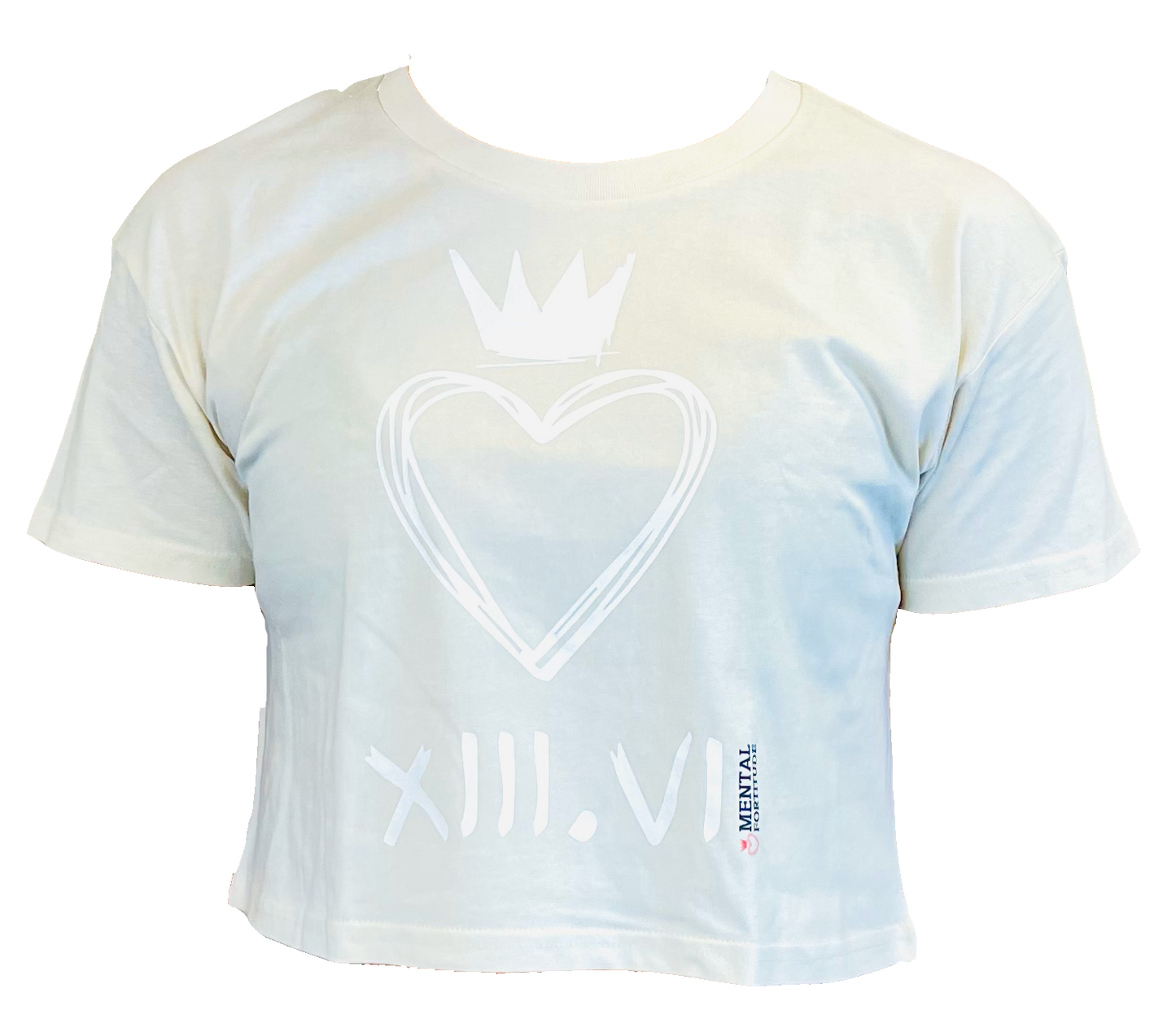 Chalk Heartcrown Crop Tee - Ecru